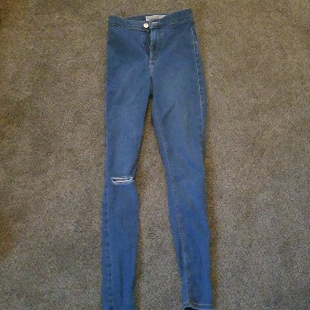 Topshop ripped blue jeans